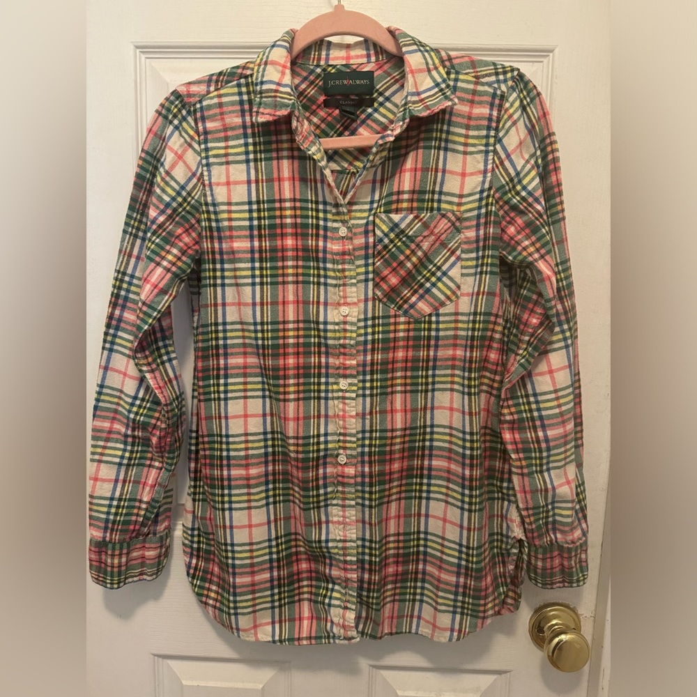 Lightweight Flannel Shirt by J Crew Always